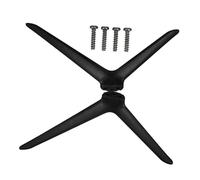 Tofficu Gambe di ricambio per base TV in plastica nera, coppia compatibile con schermi da casa e sala conferenze, supporto stabile e montaggio universale Stili multipli