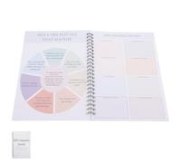 Tofficu Journal Notebook Diario della Gratitudine per Adulti, Self Compassion Diary, Carta e Metallo, Bianco, con Prompt Guidati per Riflessione e Mindfulness, per Donne e Selfcare