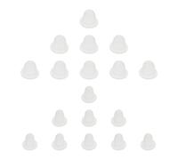 Tofficu Kit 200 Pezzi Tazze per Tatuaggi in Silicone U-forma, Bicchieri per Pigmenti e Inchiostro, Cappucci Trasparenti per Uso Professionale e Amatoriale, Monouso o Riutilizzabili,