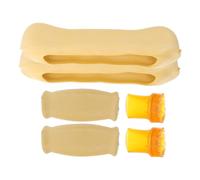 Tofficu Kit 6 Pezzi Punte Antiscivolo in Gomma per Stampelle Singole, Doppie e Ascellari, Accessori di Ricambio per Ascella Impugnature e Tappi Piedi, Adatti per Escursionismo e