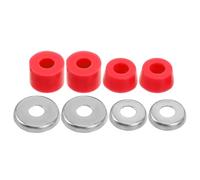 Tofficu Kit di Boccole in Pu per Skateboard e Longboard Ammortizzatori Rossi Cilindrici ad Assorbimento Urti e Rapido Ritorno per Skating Fluido
