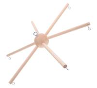 Tofficu Kit Mobile in Legno Fai da Te per Culla Supporto Stabile a Sei Gambe, Design Sferico Artistico, Compatibile Carillon Eolico e Decorazioni per Cameretta Ragazzo Ragazza