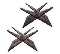 Tofficu Leggio Intagliato in Legno Vintage 2 Pezzi, Supporto Robusto per Bibbia e Libri di Preghiere, Porta Libri Decorativo per Lettura Spirituale, per Casa, Chiesa e Studio