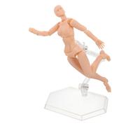 Tofficu Manichino Artistico Articolato in PVC con Base e Supporto | Riferimento Preciso per Insegnanti D'arte e Fumettisti, Snodi Regolabili, Uso su Cavalletto e Taccuini