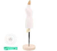 Tofficu Manichino Sartoriale Mini 1/4 per Bambole 9.6 Pollici con Base in Legno per Esposizione Abbigliamento E Progetti di Design Moda Insegnamento
