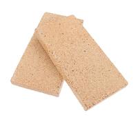 Tofficu Mattoni Refrattari in Argilla 2 Pezzi 230x114x20 Mm per Caminetti e Riscaldatori a Legna, Resistenti al Calore Elevato, Isolamento Termico e Sostituzione Ricambi per Forni