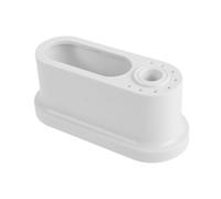 Tofficu Organizer Compatto in Plastica Bianca per Punte Fresa Unghie 8 Fori Dedicati, Facile Accesso e Conservazione Efficiente, per Manicure e Scuole di Bellezza