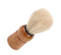 Tofficu Pennello da Barba Retrò con Manico in Legno, Setole di Cinghiale per Rasatura Viso, Spazzola Schiumogena Compatta per Crema da Barba da Viaggio