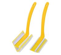 Tofficu Pennello Triangolare per Pittura Angoli e Bordi Muro 2 Pezzi Manico Ergonomico, per Rifiniture Precise Interni ed Esterni, Pennello per Bordare Pareti e Modanature