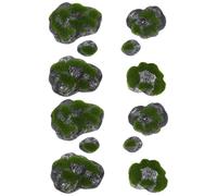 Tofficu Pietre di Muschio Artificiale e Miniature Creative in Schiuma Verde 2 Set Set per Creazione di Ambienti Naturali And Diorama per Decorazioni da Giardino