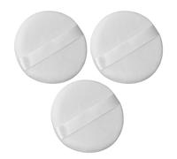 Tofficu Piumino da Cipria Grande in Cotone 3 Pezzi Lavabile per Viso e Corpo, Puff Morbido per Polvere Libera e Talco, Tamponi Cosmetici Delicati per Uso Domestico da Viaggio