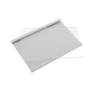 Tofficu Porta Targhetta in Lega di Alluminio 8x12 Cm, Targa Adesiva e Appendibile per Scrivania Ufficio, Targhette Identificative da Tavolo per Organizzazione e Comunicazione