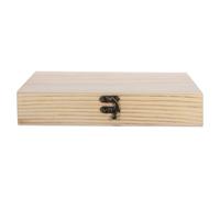 Tofficu Portasigari in Legno di Cedro Design Semplice e Coperchio Ribaltabile, Contenitore Portatile per Conservazione e Viaggio, Organizer Multifunzionale per Fumatori e Regali