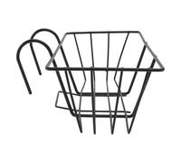 Tofficu Portavaso da Appendere in Ferro Battuto Antiruggine, Mensola Decorativa per Piante da Balcone Supporto per Vaso di Fiori, Staffa Sospesa per Ringhiera Esterna, Resistente e