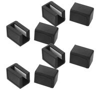 Tofficu Protezione per Angoli Mobili in Silicone Nero, Set 8 Pezzi Design a Forma F, Tocco Morbido per Tavoli e Cassetti, Sicurezza