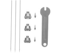 Tofficu Ricambi Aerografo Professionale Ugelli Aghi e Cappucci Precisione per Spruzzo Tessuti e Vernice Facile da Installare e Compatibile con Aerografi Comuni