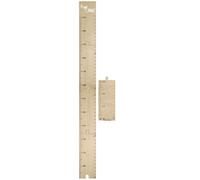 Tofficu Righello Altezza in Legno Adesivo Grafico Crescita | Beige, per Cameretta, Calcolo Sviluppo e Segna la Crescita, Formato da Parete
