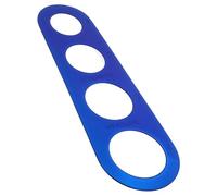 Tofficu Righello Per Pasta in Acciaio Strumenti Per Misurare Spaghetti e Spaghetti Per Misurare Tagliatelle Misuratore Spaghetti in Metallo Blu Acciaio Inossidabile