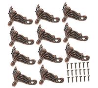 Tofficu Scatole Da 25 Pezzi Sedile Del Piede Di Gioielli Decorativo Piedi Portagioielli Petto Gambe Dei Mobili Gambe Della Cassa Di Legno Basi Di Cassa Di Legno Lega Di Zinco