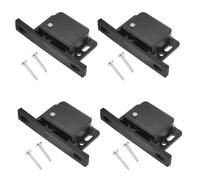 Tofficu Set 4 Chiusure a Pressione per Mobili Camper, Serrature a Pulsante Salvaspazio in Acciaio Inox con Fissaggi Laterali, Blocchi per Armadietti Rimorchio e Porta Bagagli Auto