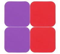 Tofficu Set 4 Cuscinetti in Gomma Antiscivolo per Apribarattoli, Pinze per Barattoli Multifunzione, Sottobicchieri Rotondi in Gomma, Accessori Cucina Pratici per Uso Domestico