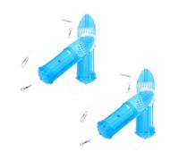 Tofficu Set 4 Gabbie Rotanti per da Pesca Blu in Plastica e Acciaio Inossidabile 33X129Mm, Gabbia per per Feeder Fishing Tackle nel Fiume per Groundbait