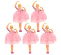 Tofficu Set da 5 Accessori per Carillon Statuina di Bambola Principessa da Balletto in Confezione Decorativa, Bambola da Balletto Movimento Danzante per Decorazioni Musicali e