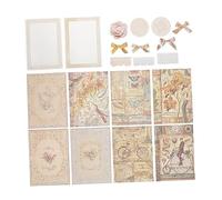 Tofficu Set Materiali Retro in per Scrapbooking Adesivi Fai da Te per Album Fotografici Carta Decorativa 30 Pezzi per Regali e Decorazioni Fatte a Mano