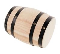 Tofficu Sgabello a Botte di Legno Vintage 21 Cm, Sgabello Rustico da Patio Piccolo e Robusto, Decorazione a Botte per Giardino, Balcone e Veranda Esterni