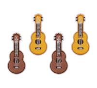 Tofficu Spilla da Ricamo a Forma di Ukulele 4 Pezzi Spilla Ornamentale per Cappotto e Borsa per Vestiti Decorazione per Abiti Studenti e Occasione Natalizia