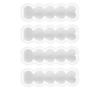 Tofficu Stampi per Candele in Silicone a Forma di Cuore 4 Pezzi, Mini Stampi per Dolci e Cheesecake, per Artigianato Fai da Te e Decorazioni Creative di San, Facili da Pulire