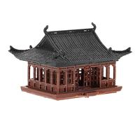 Tofficu Statuetta Pagoda Giapponese Miniatura 6X4,5 CM in Plastica per Decorazione Micro-Paesaggistica, Padiglione Zen per Acquario e Giardino Zen, Accessorio da Scrivania e Casa delle