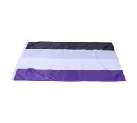 Tofficu Striscione Arcobaleno per Parata Pride 3x5 Piedi, Bandiera Asessuale Lgbt Resistente Occhielli, Decorazione Esterna per Eventi e Celebrazioni sulla Diversità