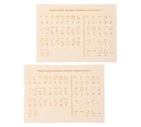 Tofficu Strumento Educativo Montessori Con Set Di Alfabeto E Numeri in Braille Per Ragazzi E Ragazze Ciechi E Vedenti