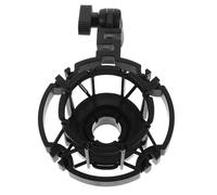 Tofficu Supporto Antiurto per Microfono in Plastica Leggera, Morsetto di Montaggio da 23-25 Mm, Clip Antivibrazione Portatile per Studio e Streaming Live