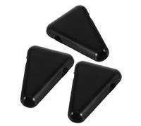 Tofficu Supporto Antivibrazione per Diapason Triangolare Nero in Silicone 3 Pezzi e Portatile, Base Stabile per Accessori di Accordatura Musicale e Terapia del Suono