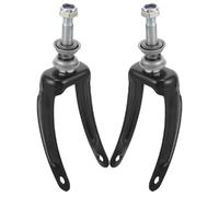 Tofficu Supporto Forcella Ruota Anteriore in Metallo Cuscinetti, Ricambio per Ruota Carrozzina 7-8 Pollici, Set 2 Pezzi, Accessorio per Mobilità Carrozzine Colore Casuale