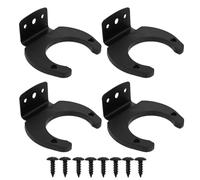 Tofficu Supporto per Microfono da Parete in Silicone 4 Pezzi, Gancio Wireless Leggero e Compatto, Morsetto per Microfoni, Accessorio per Montaggio Muro, Installazione Semplice