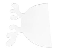 Tofficu Tagliere in Acrilico Trasparente Modello per Guida alla Lavorazione del Stencil per Tagliere da Cucina per Modellazione dei Manici