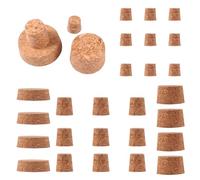 Tofficu Tappi di Sughero per Bottiglia Set da 30 Pezzi Design Conico, Tappi per Vino in Sughero Alimentare, Facili da Inserire e Rimuovere, per Uso Domestico e Ristoranti