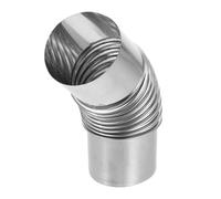 Tofficu Tubo Di Scarico Del Forno Gomito Da 45 Gradi Kit Di Prolunga Per Tubo Di Scarico Della Stufa in Acciaio Inossidabile Per Stufa Legna Da Campeggio All Aperto