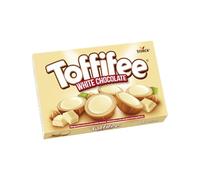 Toffifee White Chocolate - 1 x 125 g - Nocciola al caramello con crema chiara e cioccolato bianco - Ideale per spuntini e condividere insieme