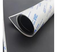 TOFIMA-Foglio, 1 Pezzo 500x500mm * 0,5 mm Foglio di Gomma siliconica Nera Autoadesivo Tappetino for Alte Temperature Spessore 0,5 mm