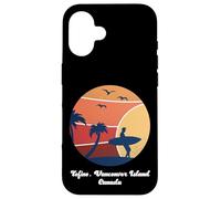 Tofino Vancouver Island Canada Surf Vintage Surfer Beach Custodia per iPhone 16