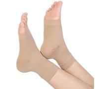 TOFLY Calzini per Fascite Plantare, Calzini a Compressione, 1 Paio, Medical Classe II 20 - 30 mmHg Compressione Maniche per Uomini e Donne, Supporto per Arco, Piedi e Caviglie, Allevia il, Beige M