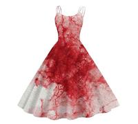 TOFOTL Abiti Donna Halloween Gotico Corvina Costume Papa 13 Tradizionale Vestito Mercoledi Diavolo Costume Vestito Strega Dell'800 La Donna Che Odiava I Corsetti 89-Bordeaux L