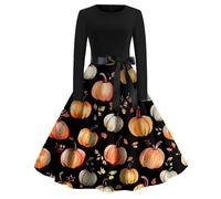 TOFOTL Abito Cerimonia Donna Gotico Abito Tradizionale Vampiro Vestito Corsetto Donna 13 de Elfo Costumi Di Carnevale Costume Carnevale 2025 Tradizionale Vestito Halloween Adulto 58-Giallo M