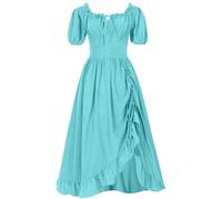 Tofotl Abito Da Mago Biancaneve Costume Abito E Vestiti Halloween Sposa Cadavere Degli Shrek Sally Carnevale Giacca Harley Quinn Greca Mummia Barbie Coppia Vestito Biancaneve Donna 45-Azzurro Chiaro S