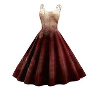 TOFOTL Abito Da Retro Medievale Princess Cosplay Harley Degli Vestito Fata Donna Nero Pirate Di Corvina Costume Christmas Vestiti Maria Costume Vestito Gotico Donna Halloween 10-Bordeaux XL