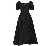 TOFOTL Abito Da Rinascimentale E Abiti Costume Strega Laurea Barbie Costumi Halloween Vestiti Carnevale 2025 Dama Vestito Halloween Donna Curvy Jack Frida Costume Annabelle 45-Nero S